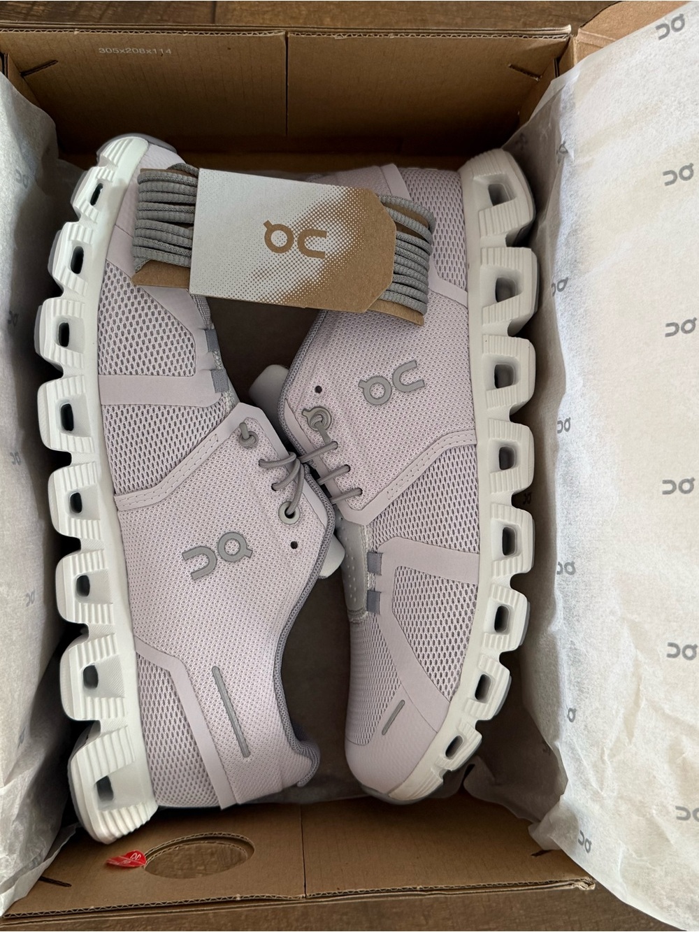 On Running Women's Lavender and White Cloud Athletic Shoe - Picture 2 of 5
